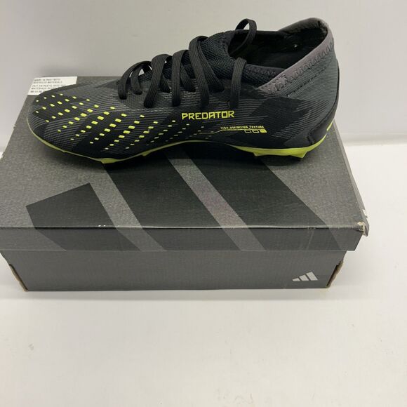 Adidas Predator Accuracy INJ.3 FG Soccer Cleats Black Green Men 5 NEW - Picture 1 of 9